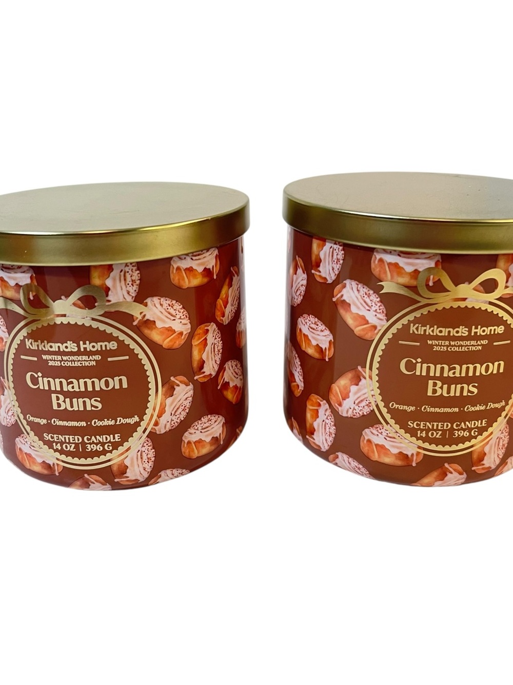 Kirkland's Home Hot Cocoa Latte Scented Candle 14oz Set of 2 New